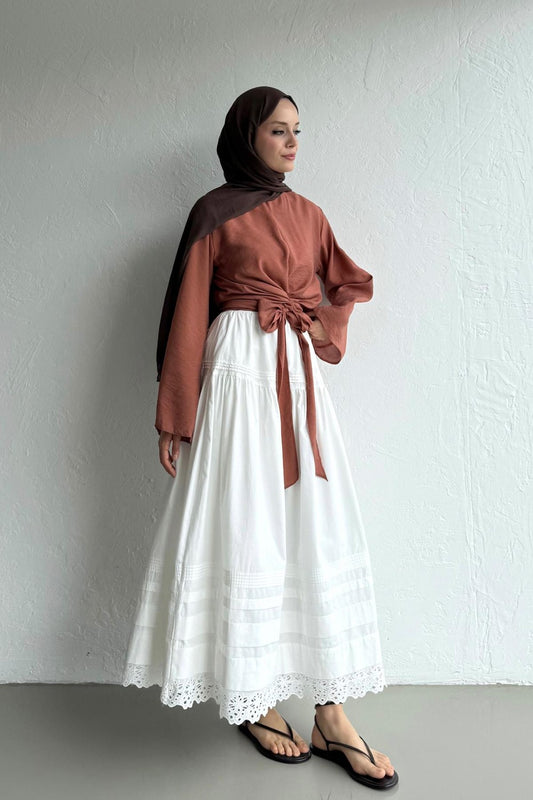 Becca Blouse in Terracotta