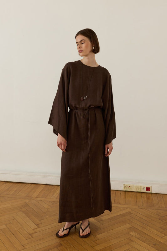 Samar Dress Coffee
