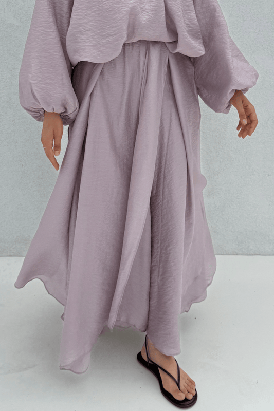 Cosey Asymmetrical Skirt Lilac