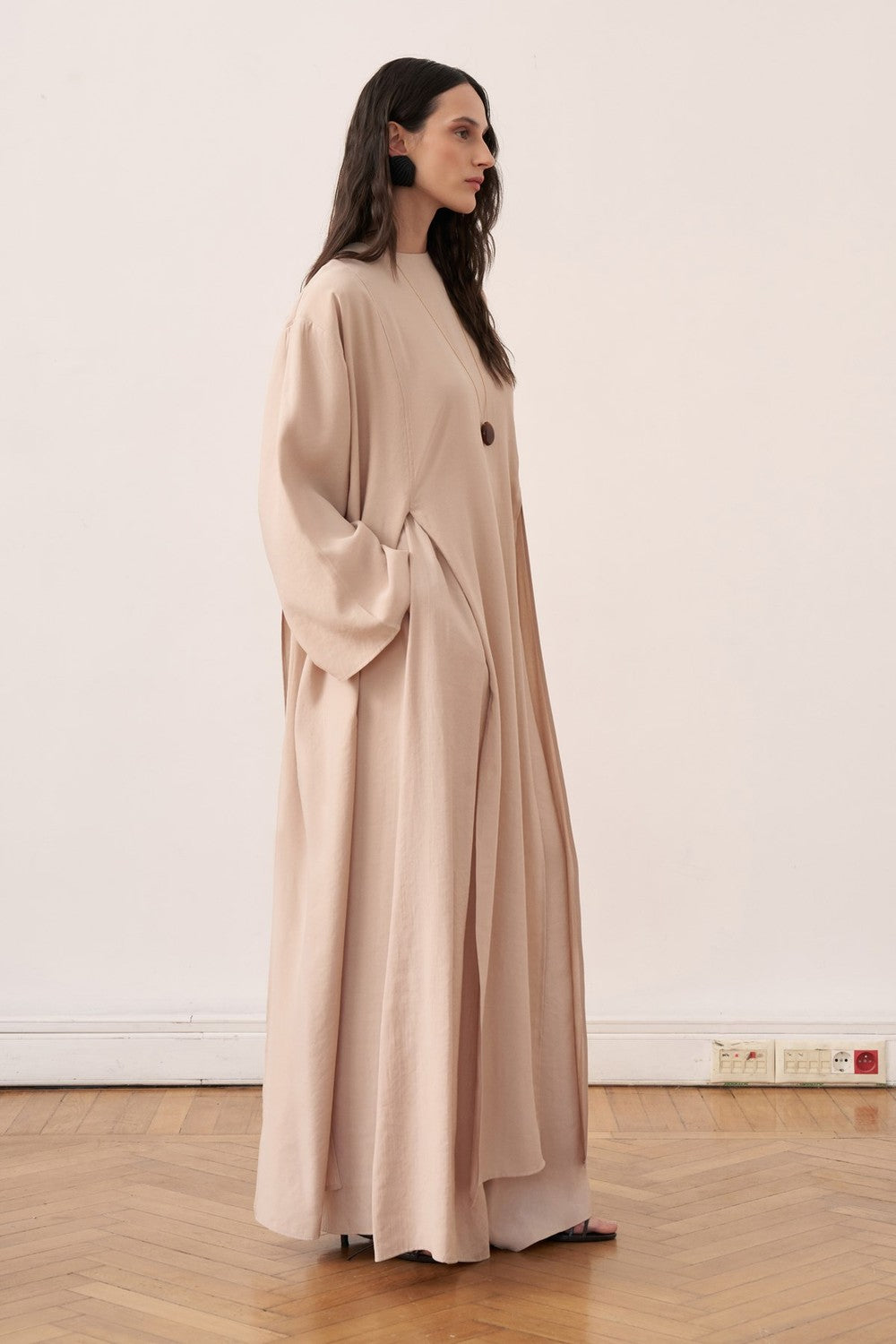 Kheesa Modal Blouse with Slit Detail, Green