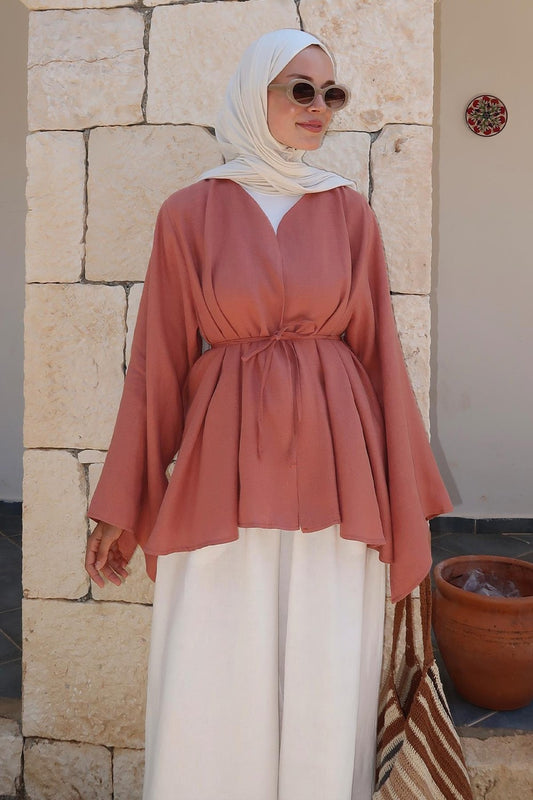 Lamis Kimono Terracotta