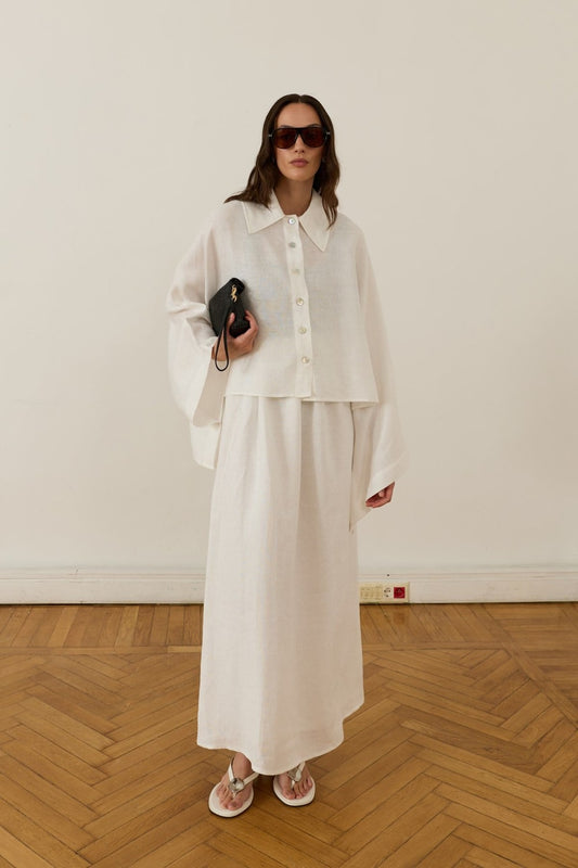 Nahla Maxi Skirt White