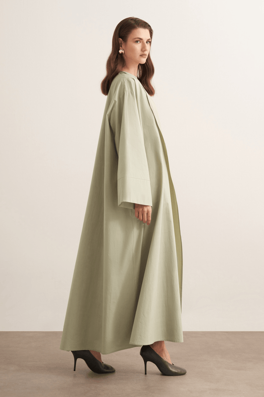 Inessa Premium Long Kimono Set, Soft Green