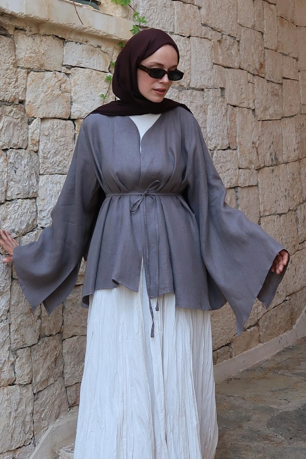 Lamis Kimono Terracotta