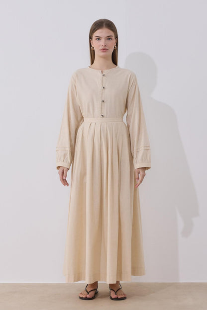Akila Linen Suit Navy Blue
