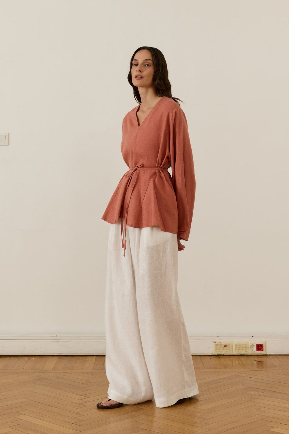 Layal Terracotta Blouse