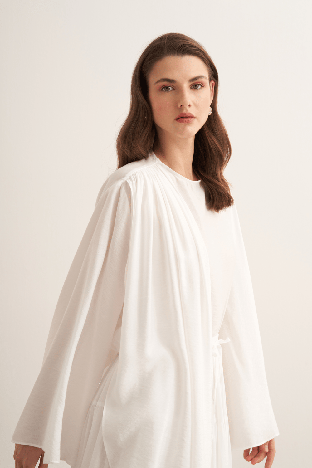 Nova Shawl Form Blouse Olive