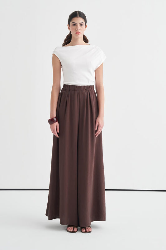 Kater Elastic Waist Trousers, Brown