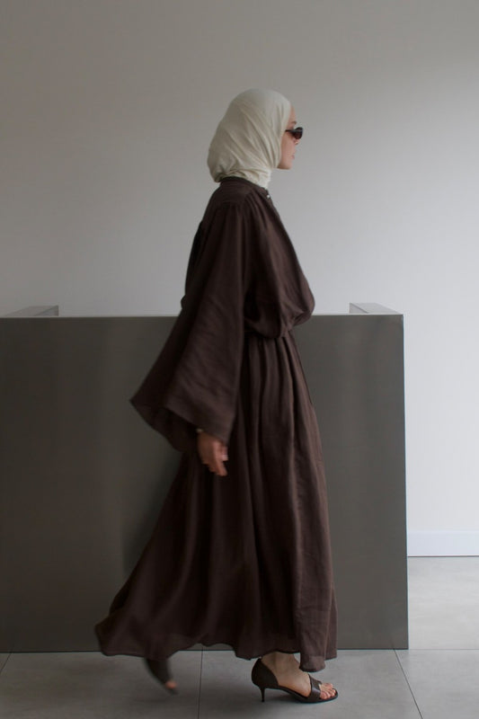 Marlies Rami Skirt Set in Coffee