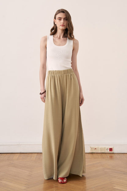 Kater Elastic Waist Trousers, Brown