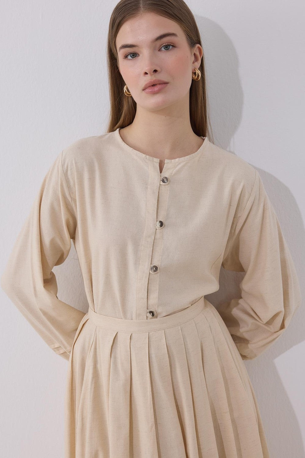 Akila Linen Suit Navy Blue