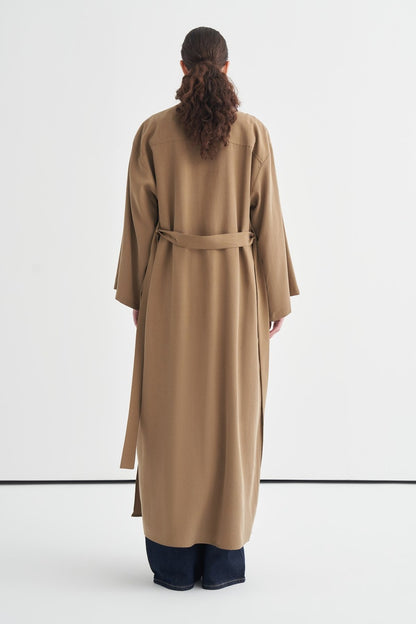 Daria Kimono with Slit Detail, Khaki