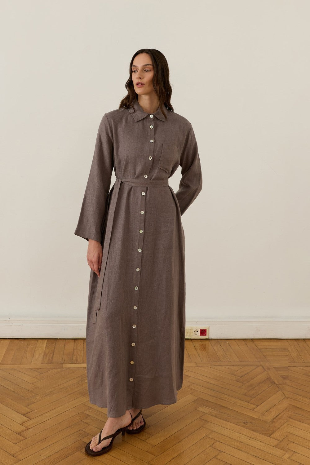 Sondos Dress Coffee