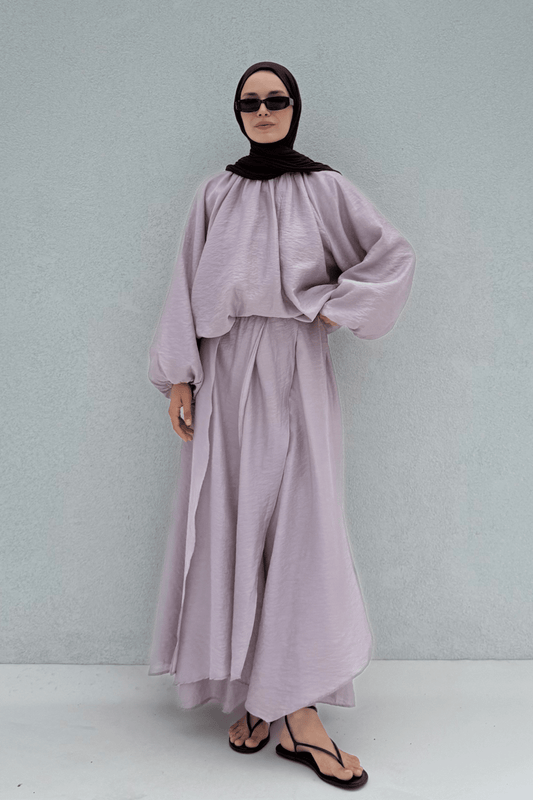 Cosey Asymmetrical Skirt Lilac