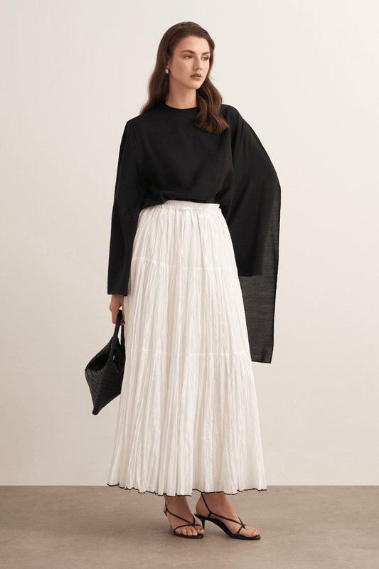 Rawah Voile Skirt White