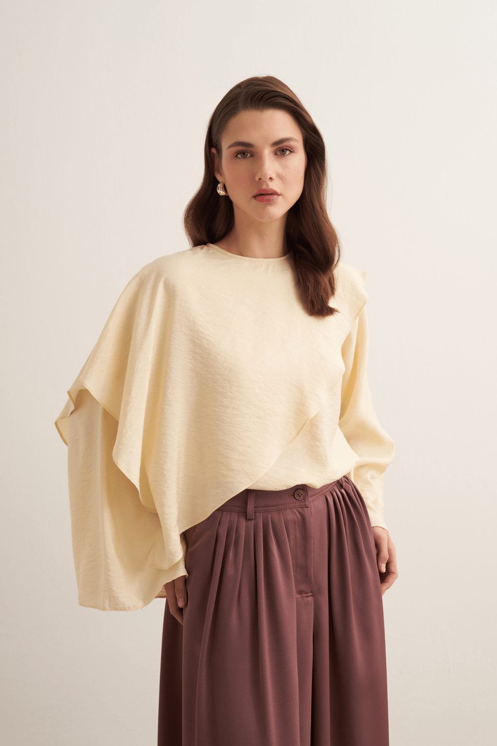 Soraya Pelerin Efektli Bluz Butter
