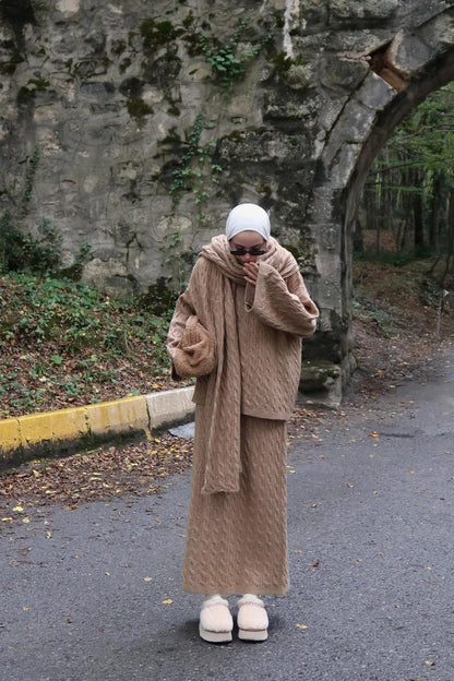 Polina Triko Takım Acı Kahve
