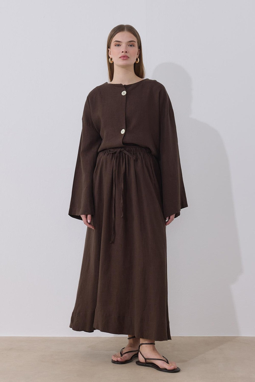 Mona Linen Jacket Beige
