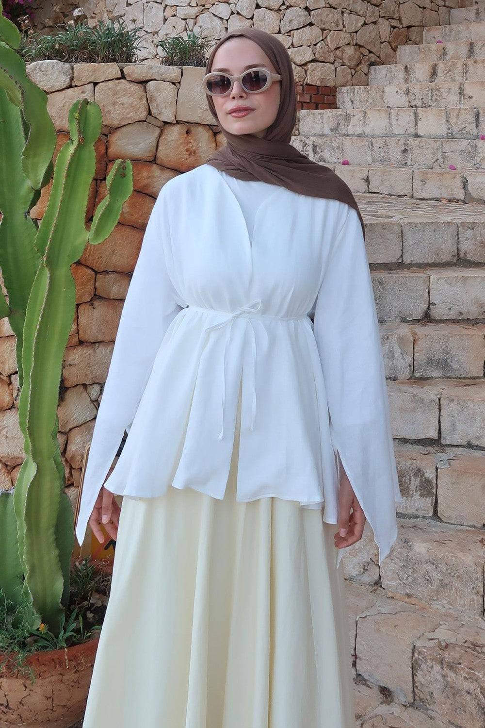 Lamis Kimono Terracotta
