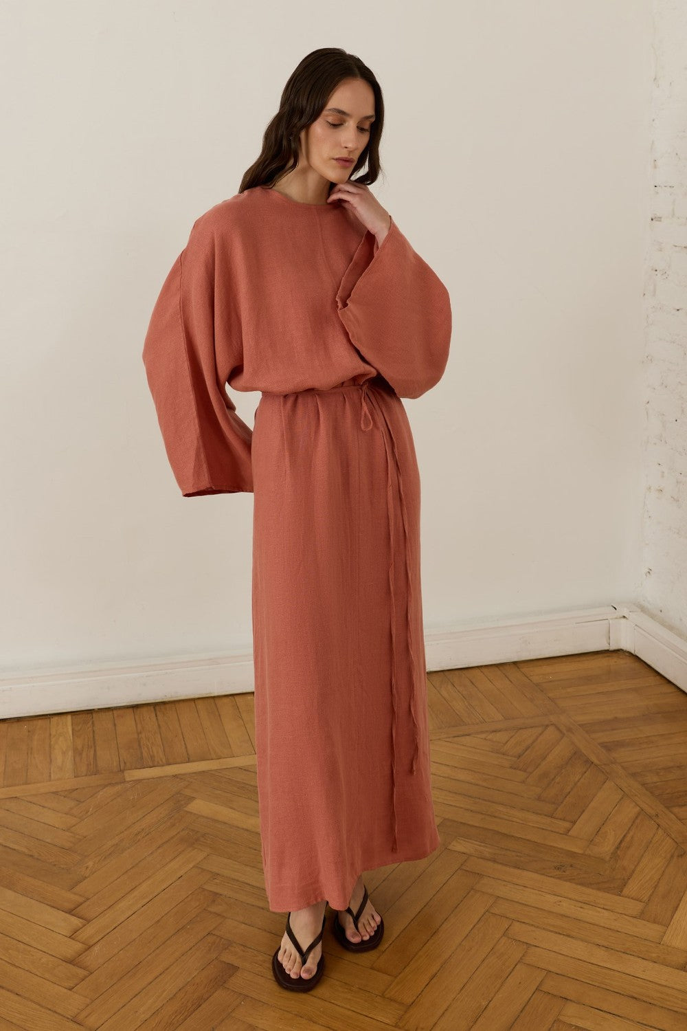 Samar Dress Coffee