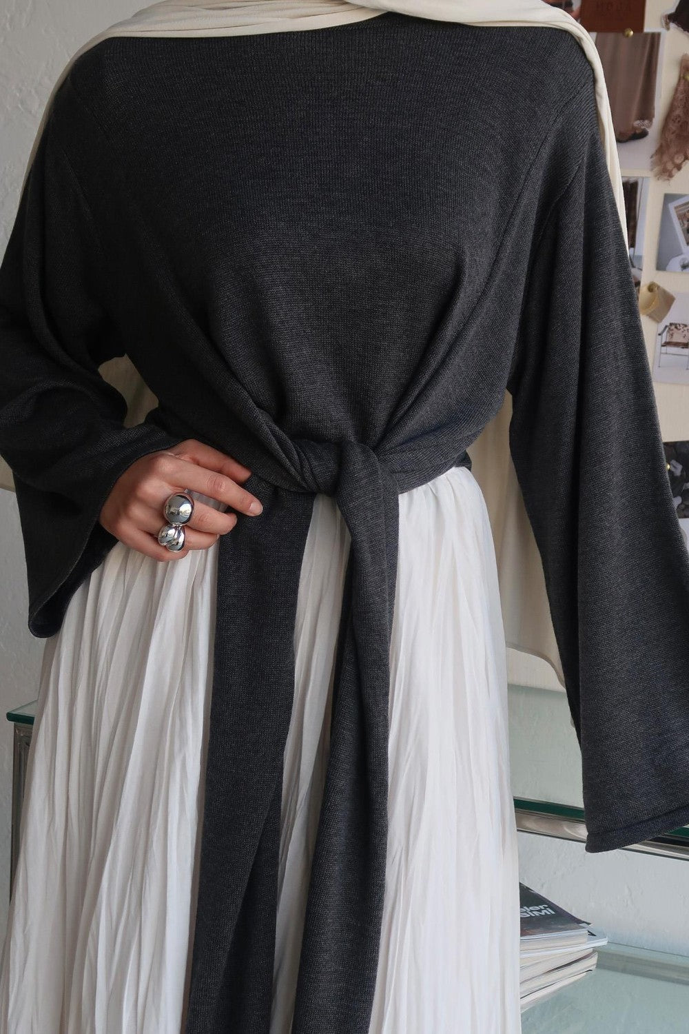 Yulia Knitted Sweater Anthracite