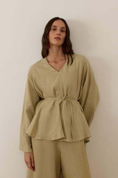 Layal Terracotta Blouse