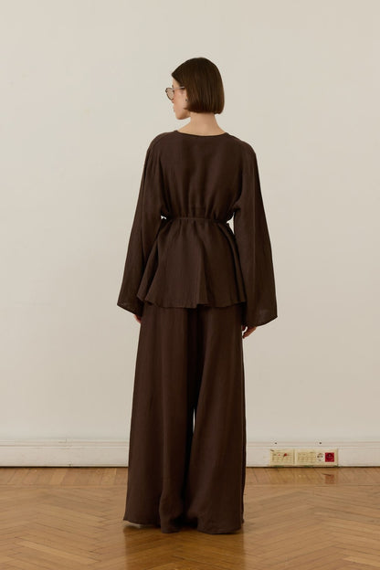 Layal Terracotta Blouse