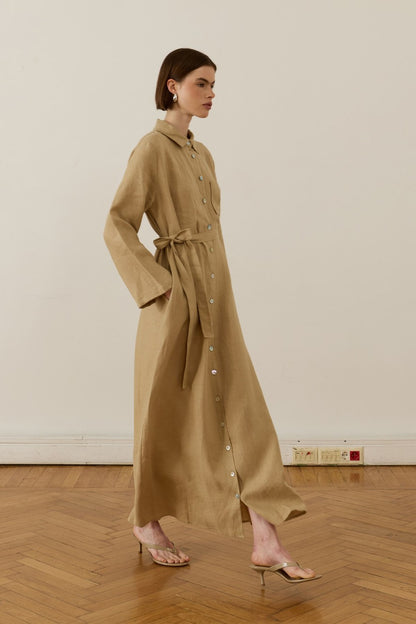 Sondos Dress Coffee