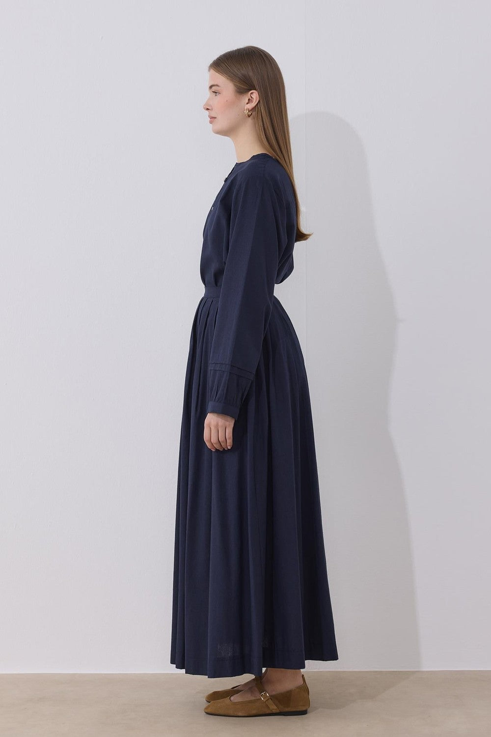Akila Linen Suit Navy Blue