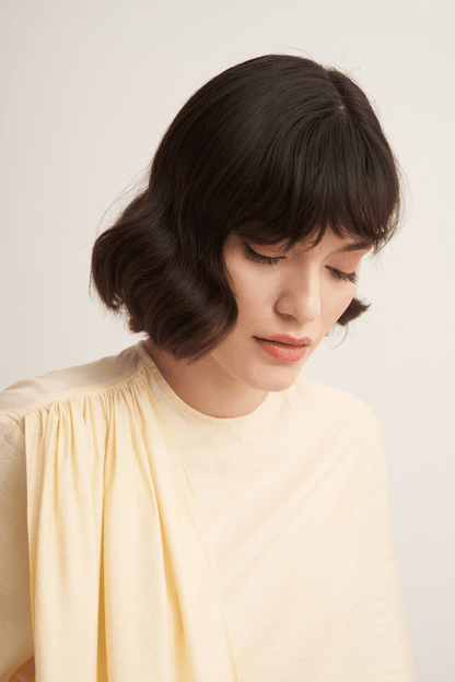 Nova Shawl Form Blouse Olive