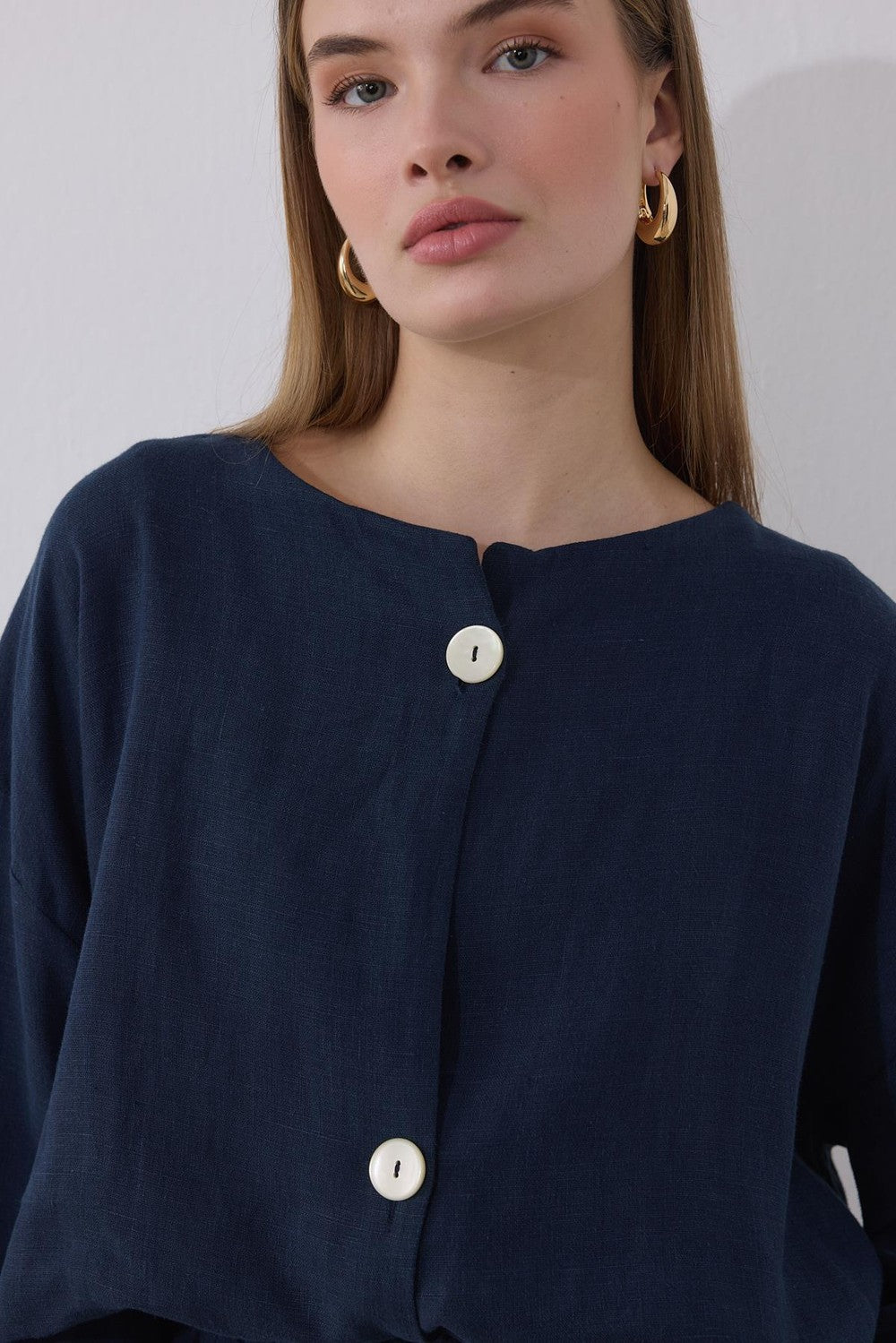 Mona Linen Jacket Beige