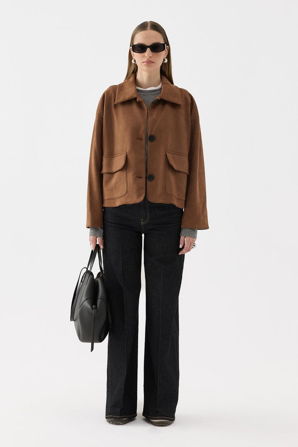 Jane Suede Jacket Camel