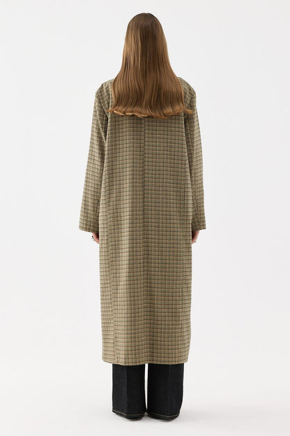 City Thin Coat Plaid