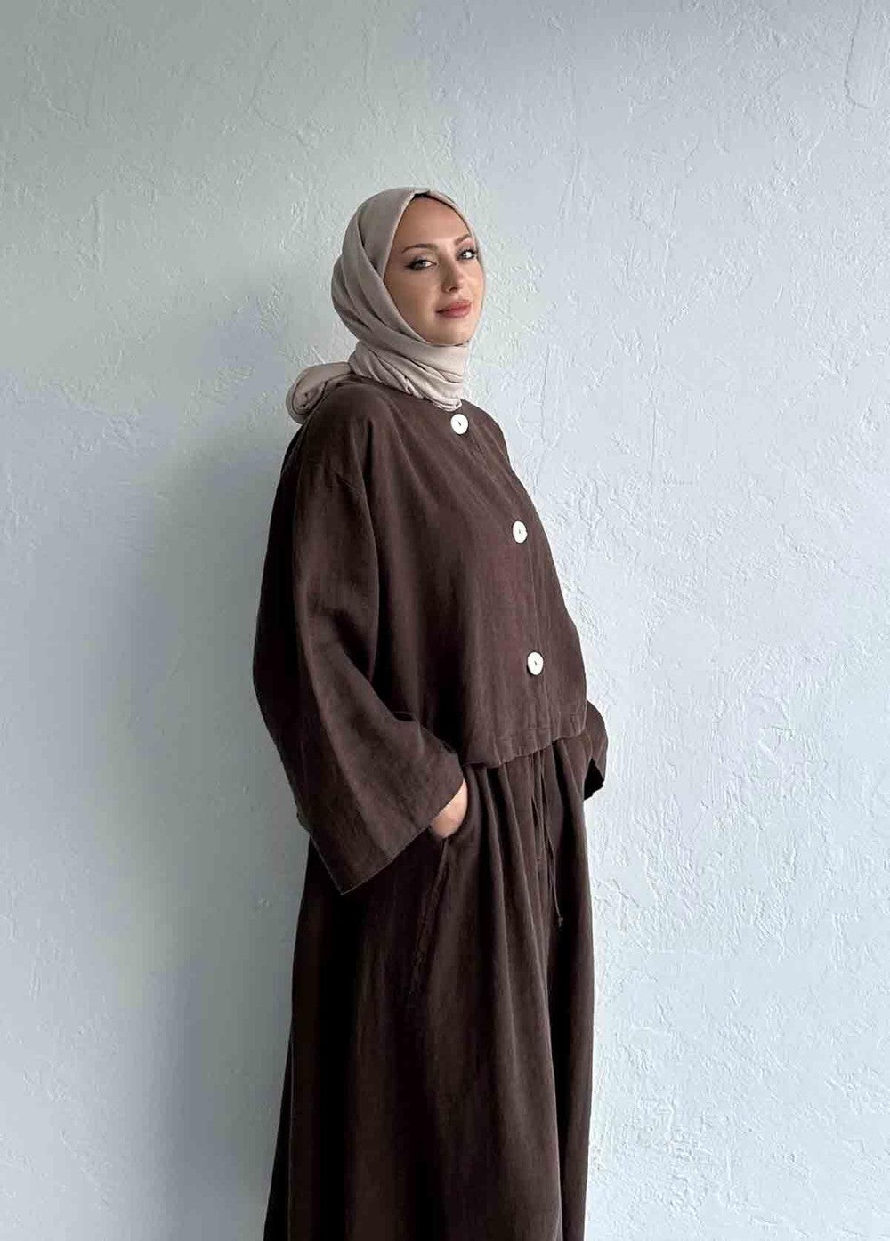 Mona Linen Jacket Beige