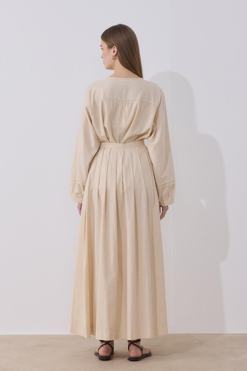 Akila Linen Suit Navy Blue
